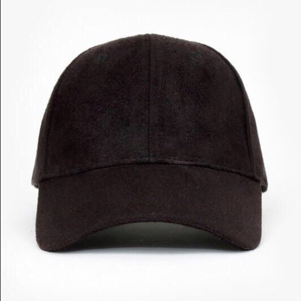 Faux Suede Baseball Hat